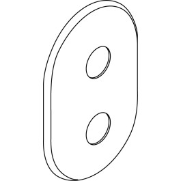 Ideal Standard Rosette für E-Thermostat, chrom A962875AA