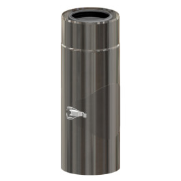 Atec Kontroll-Rohr DN80/125 Edelstahl blank 701703