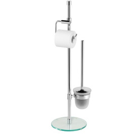 Avenarius Design-Ständer WC  mit Papierhalter und Toilettenbürstengarnitur 9104505010