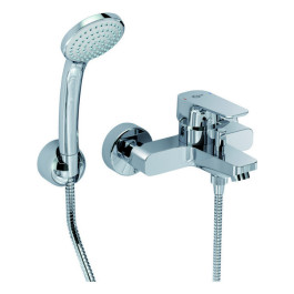 Ideal Standard Ceraplan III Badearmatur Aufputz mit Brause-Set, Ausladung 164-169mm, chrom B0719AA