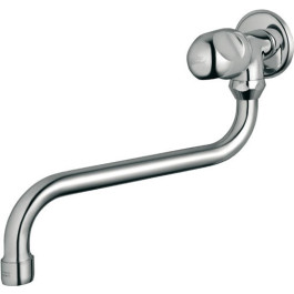Ideal Standard Alpha Wandventil mit schwenkbarem S-Rohrauslauf chrom B2045AA