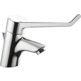 Ideal Standard Ceraplus Waschtischsicherheitsarmatur 180mm mit Ablaufgarnitur chrom, Bedienhebel 180mm, Ausladung 108mm B8219AA