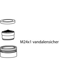 Ideal Standard Luftsprudler, Vandal geprüft, M24X1 B960587AA