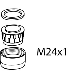 Ideal Standard Strahlregler, M24X1, Chrom B964729AA