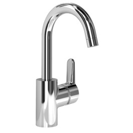 Ideal Standard Connect Blue Waschtischarmatur Niederdruck mit hohem Auslauf ohne Ablaufgarnitur Chrom, Ausladung 146mm B9934AA