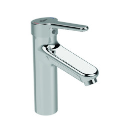 Ideal Standard Ceraplus 2 Waschtischarmatur Grande ohne Ablaufgarnitur Chrom, Ausladung 123mm BC100AA