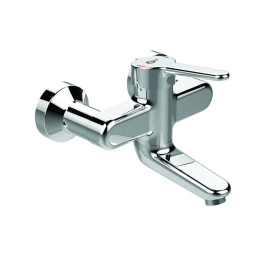 Ideal Standard Ceraplus 2 Wand-Waschtischarmatur 180mm Chrom, Ausladung 180-199mm, absperrbaren S-Anschlüssen BC110AA