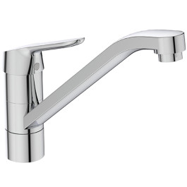 Ideal Standard Küchenarmatur Ceraflex, mit Rohrauslauf Ausladung 228mm, Vorfenstermontage, chrom BC132AA