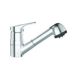 Ideal Standard Küchenarmatur Cerafit, mit herausziehbarer Handbrause Ausladung 190mm Chrom BC146AA