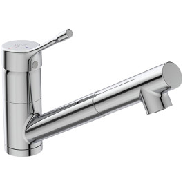 Ideal Standard Küchenarmatur Ceralook Ausladung 220mm mit herausziehbarer Handbrause, chrom BC294AA