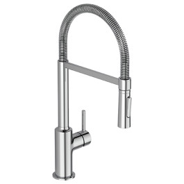 Ideal Standard Küchenarmatur Ceralook, Semi-Profi Ausladung mit Federarm und Handbrause, Ausladung 215mm, chrom BC302AA