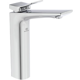 Ideal Standard Waschtisch-Armatur Conca, mit verlängertem Sockel ohne Ablaufgarnitur Ausladung 150mm, Chrom BC758AA