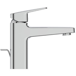 Ideal Standard Waschtischarmatur Ceraplan H90 Ausladung 124mm mit Ablaufgarnitur Idealfix chrom BD276AA