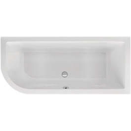 Belli Lupor Eckvorwand-Badewanne L: 180 B: 80 H: 50cm 0020051000001