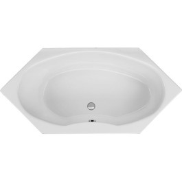 Belli Austin Sechseck-Badewanne L: 190 B: 90 H: 48,5cm 0020074000001