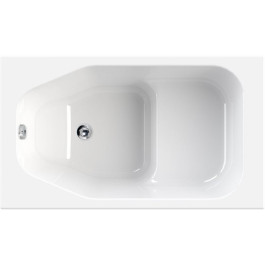 Belli Dobra Sitz-Badewanne L: 120 B: 70 H: 43/28,5cm 0020274000001