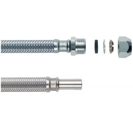 Belli Panzerschlauch TAQ-FLX-BICO-3P BL-1010, 300mm lang, DN8, Anschluss 10 x 10 mm 202104