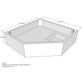 Belli Duschwannenträger für Fidelio F SD93023