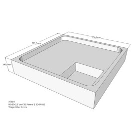 Belli Duschwannenträger für Arenal E 80x80cm SD94009