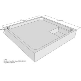 Belli Duschwannenträger für Arenal E 90x90cm SD94010