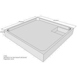 Belli Duschwannenträger für Arenal E 100x100cm SD94011