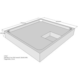 Belli Duschwannenträger für Arenal E 100x90cm SD94023