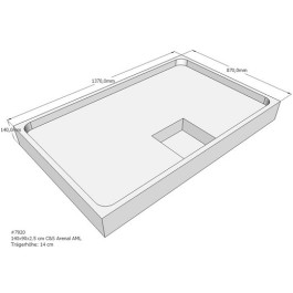 Belli Duschwannenträger für Arenal E 140x90cm SD94028