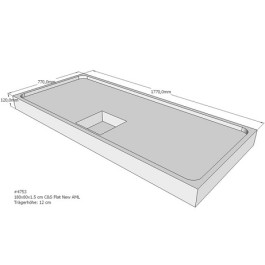 Belli Duschwannenträger für Flat E 180x80 SD94084