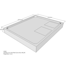Belli Duschwannenträger für Flat E 110x90 SD94128