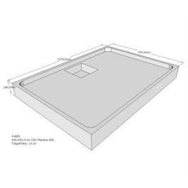 Belli Duschwannenträger für Mariana E 140x100cm SD94158