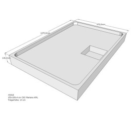 Belli Duschwannenträger für Mariana E 150x100cm SD94189