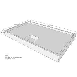 Belli Duschwannenträger für Mariana E 160x100cm SD94190