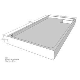 Belli Duschwannenträger für Tia E 160x80 SD94229