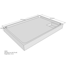 Belli Duschwannenträger für Tia E 140x100 SD94240