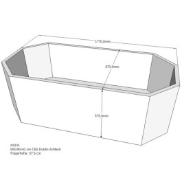 Belli Badewannenträger für Dublin 180cm SW 84147