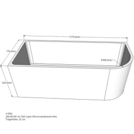 Belli Badewannenträger für Lupor 180x80 links SW84170