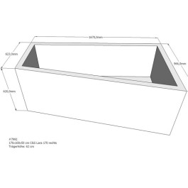 Belli Badewannenträger für Lara 170 rechts SW 84203