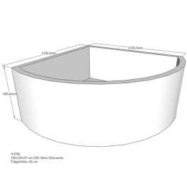 Belli Badewannenträger für Alexis SW84242