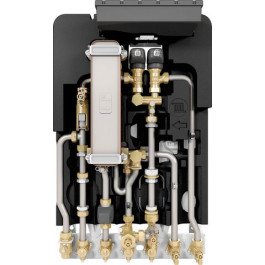 Bosch Wohnungsstation FLOW8000 F8000 50 IS ungemischt, Unterputz, 50 kW, Edelstahl 7735600467