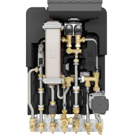 Bosch Wohnungsstation FLOW8000 F8001 35IMS Unterputz gemischt, Edelstahl, 35 kW 7735600578