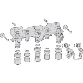 Bosch Montage-Anschlussplatte Nr. 1660 für Kombigeräte 7738110553