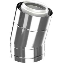 Bosch Bogen konzentrisch d: 80/125, 15 Grad Edelstahl Abgaszubehör FC-CE80-15 7738112703