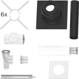 Bosch Grundbausatz C93x, d: 80/125mm Abgaszubehör FC-Set80-C93x (hinten 7738112740