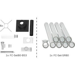 Bosch Abgas-Paket Schacht starr, 80, 10m, raumluftabhängig Abgas-Standardpaket BOPA FC12 7739617748