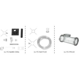 Bosch Abgas-Paket Schacht flexibel, 110 mm, 15m, raumluftunabhängig Abgas-Standardpaket BOPA FC07 7739617758