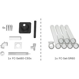 Bosch Abgas-Paket Schacht starr, 60/100, 10m, raumluftunabhängig Abgas-Standardpaket BOPA FC31 7739619187