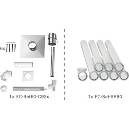 Bosch Abgas-Paket Schacht starr, 60/100, 10m, raumluftunabhängig Abgas-Standardpaket BOPA FC31 S 7739619188