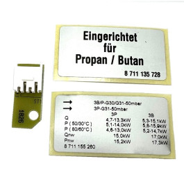 Bosch Gasartumbau-Set 21/23>31 von Erdgas LL/E auf Flüssiggas 87190011190