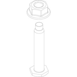 Bosch Mutter M6 + Schraube M6x30-5.8 #8737709304