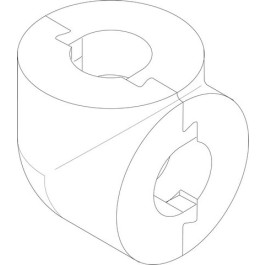 Bosch Wärmeschutz Winkel G1 x G1 schwarz 8738804072
